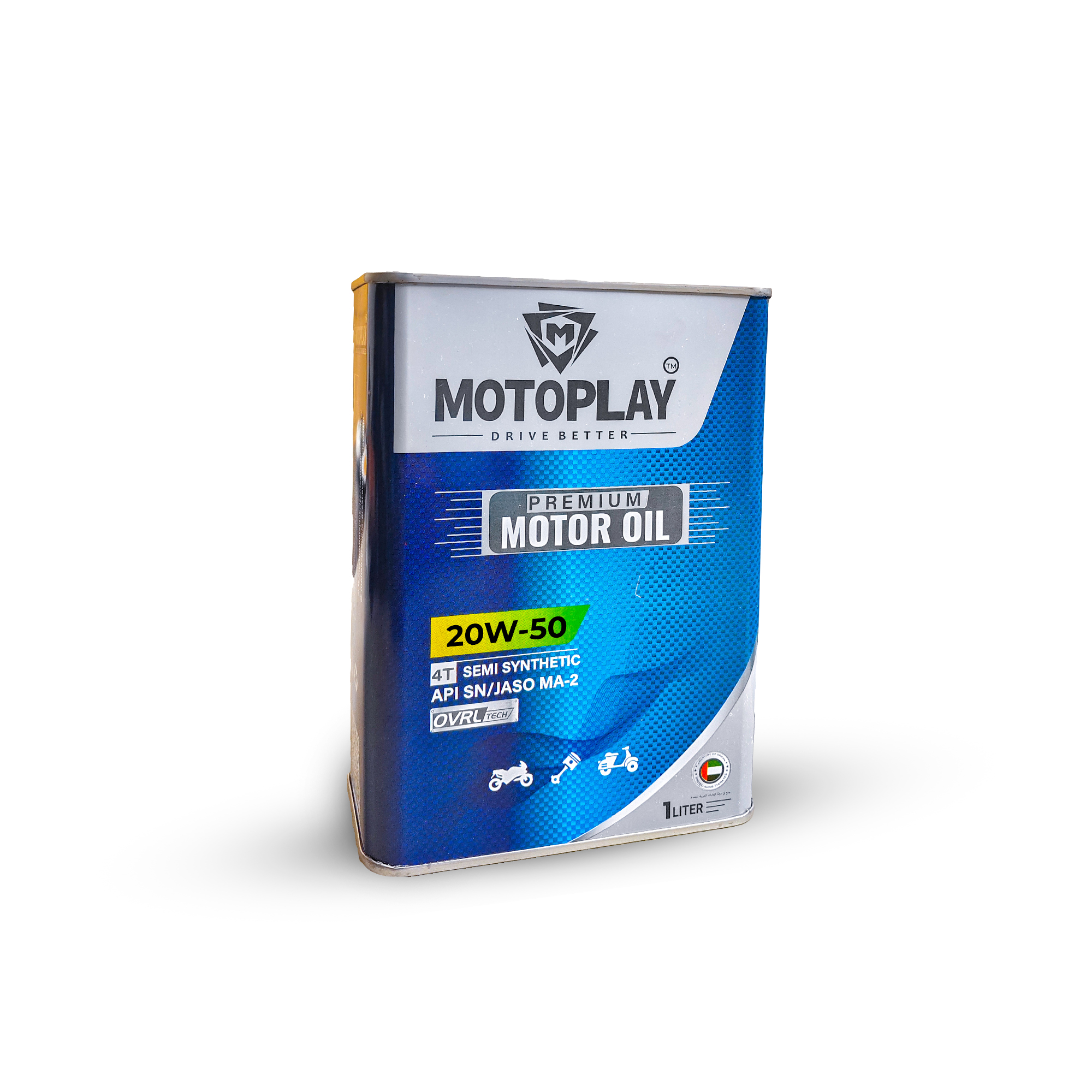 MOTOPLAY Premium Motor Oil (Semi Synthetic-Metal Can)